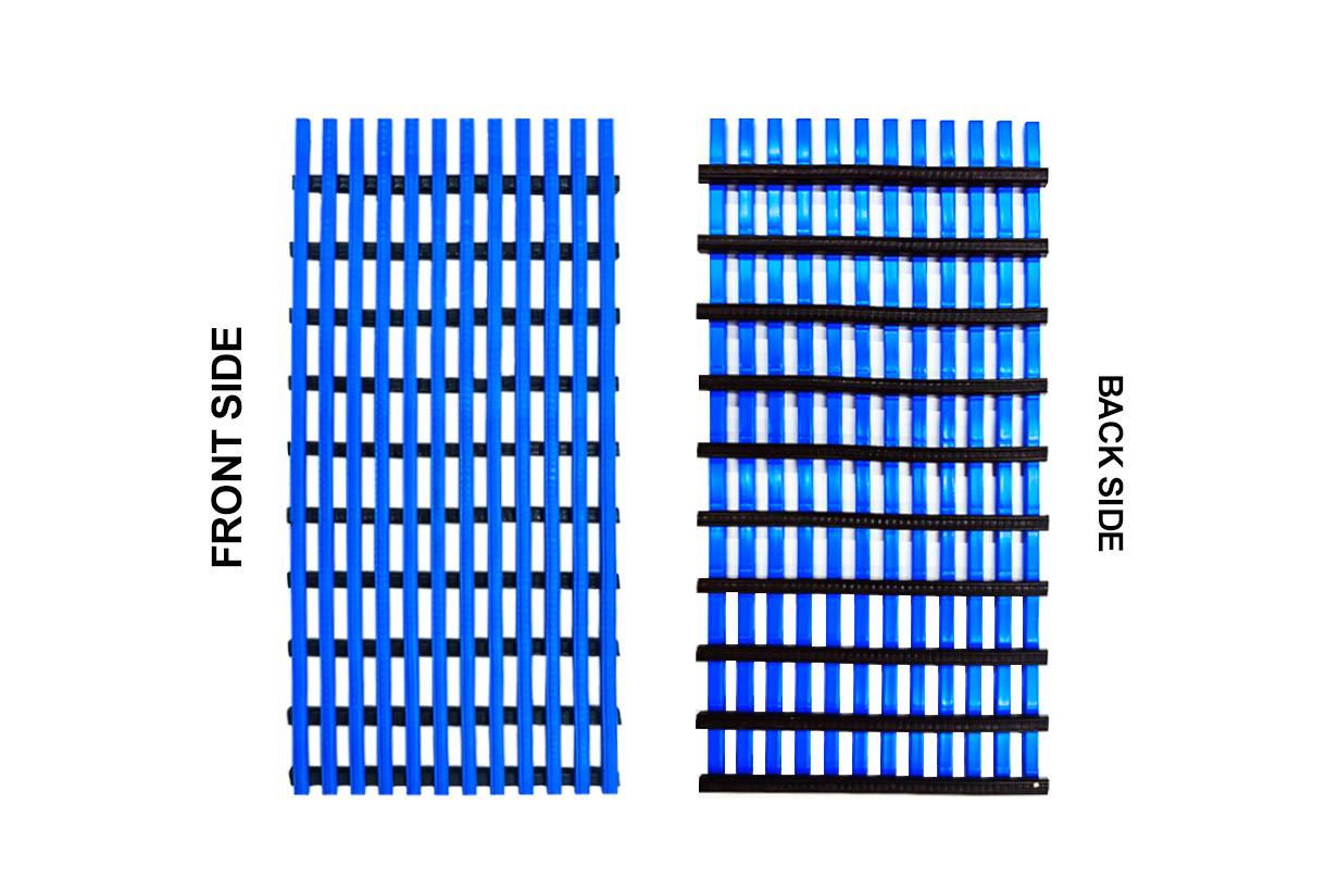 PVC Flexible Grating/Grid Mat Blue (Roll Size: 1.2M x 10M)