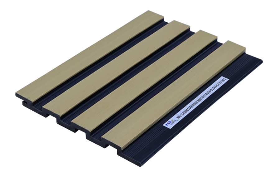 WPC CO-EXTRUSION 4-LINES Golden-Yellow & Black Wall Cladding (2900X176X13)