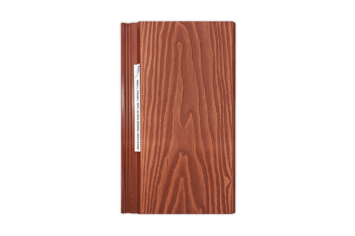 WALL PANEL WPC 3D RED BROWN (148mm x 21mm x 2900mm)