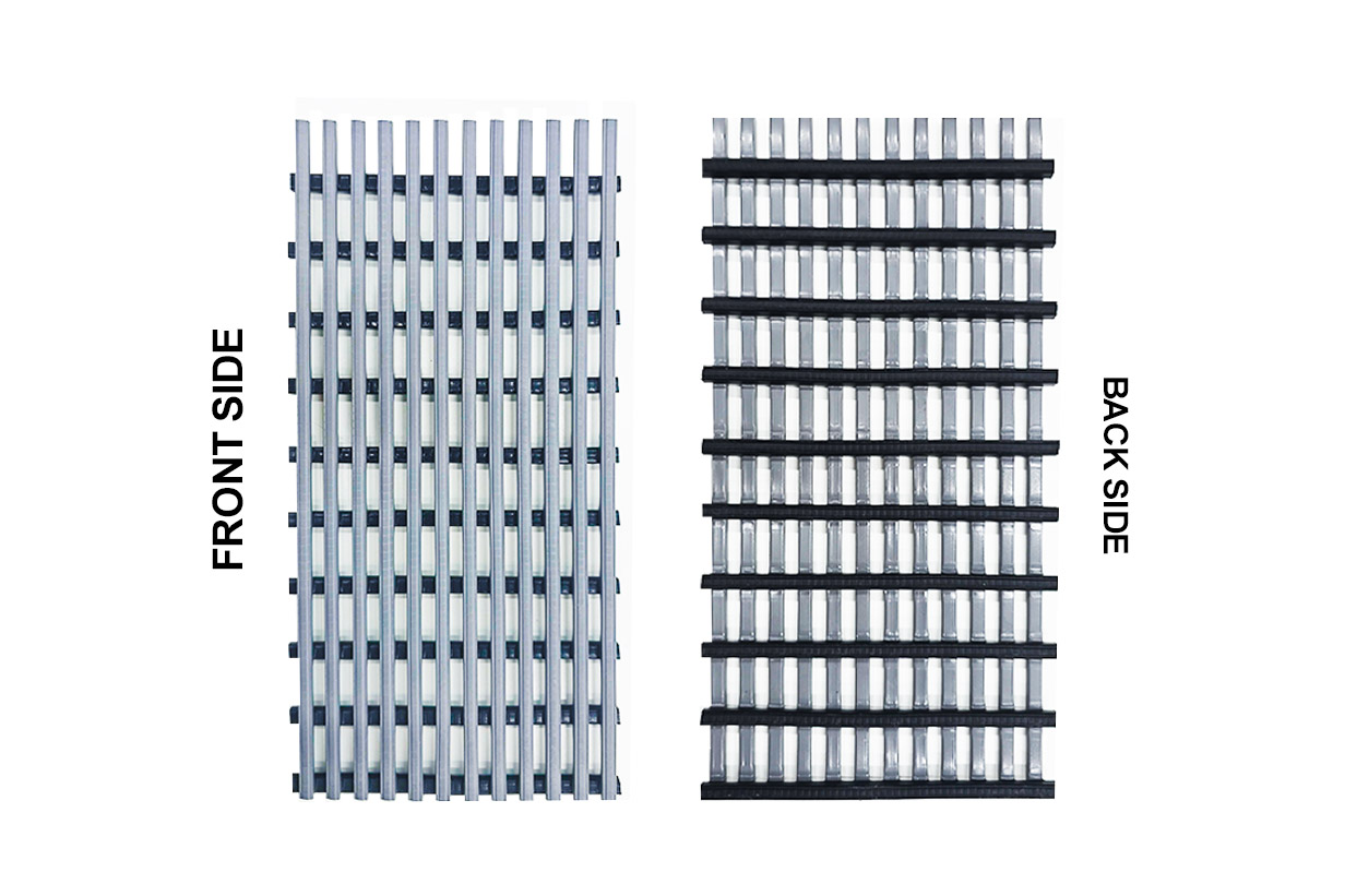 PVC Flexible Grating/Grid Mat Grey (Roll Size: 1.2M x 10M)