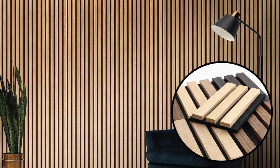 Acoustic Wood Slat Wall Panels